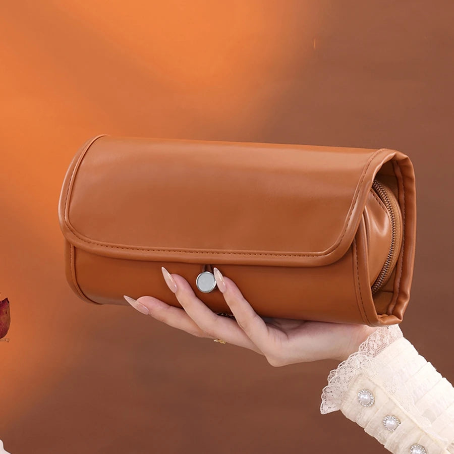 1pc large capacity multifunctional makeup bag, makeup brush bag, storage bag, portable folding beauty makeup makeup storage bag