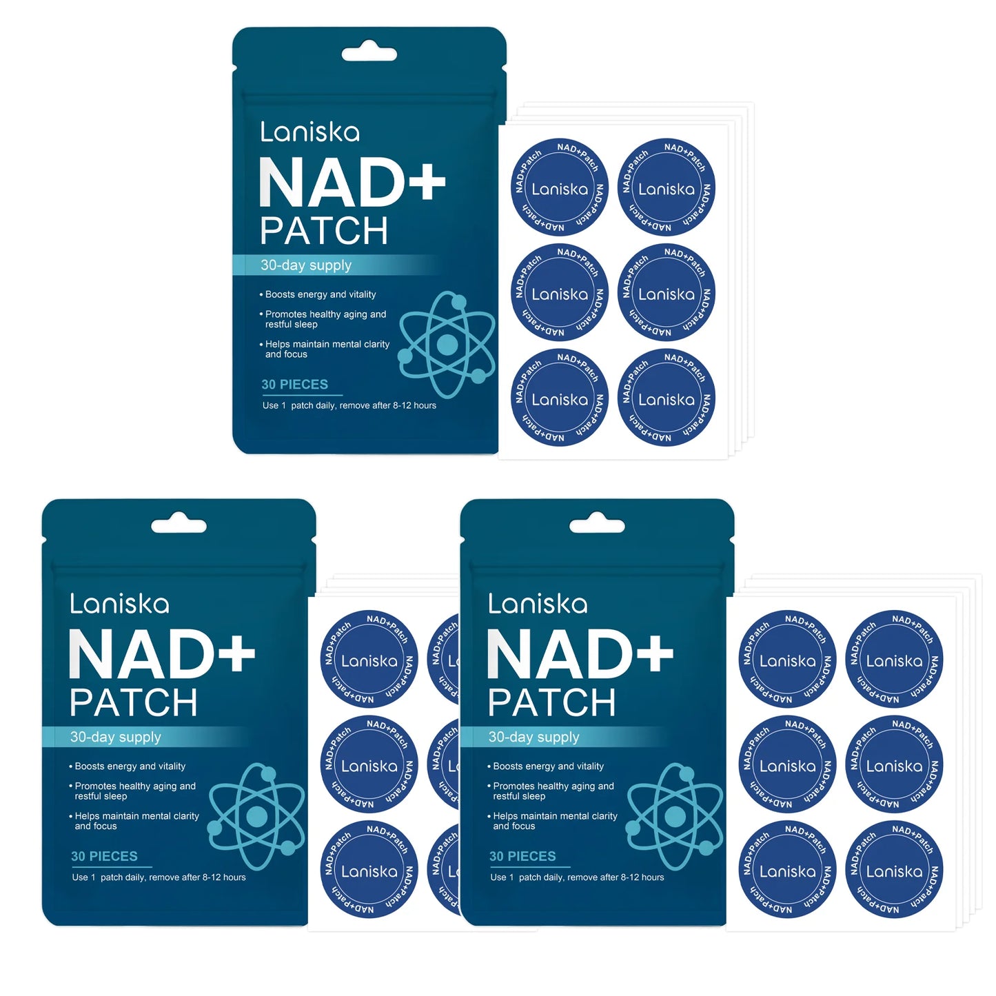 NAD+ Body Care Patch Long Lasting Gentle Breathable Skin Nourishing Comfort For Men Women Daily Home Travel Office Use