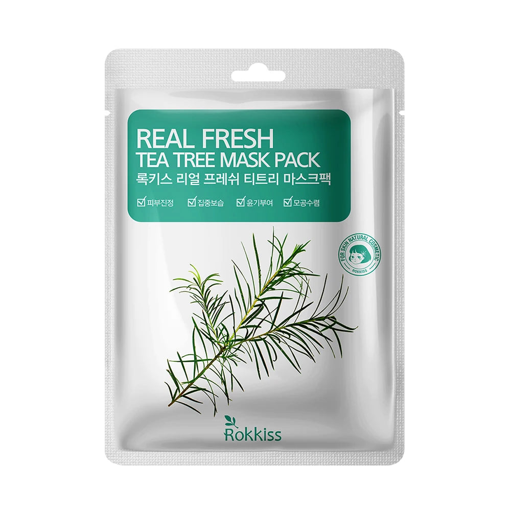Rokkiss Tea Tree Mask 50-Pack — Clarifying & Soothing