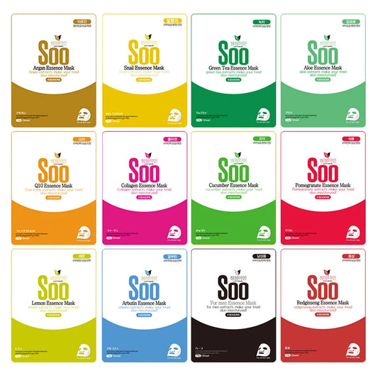 Pure Beauty 30-Day Sheet Mask Set — 12 Types Variety Pack