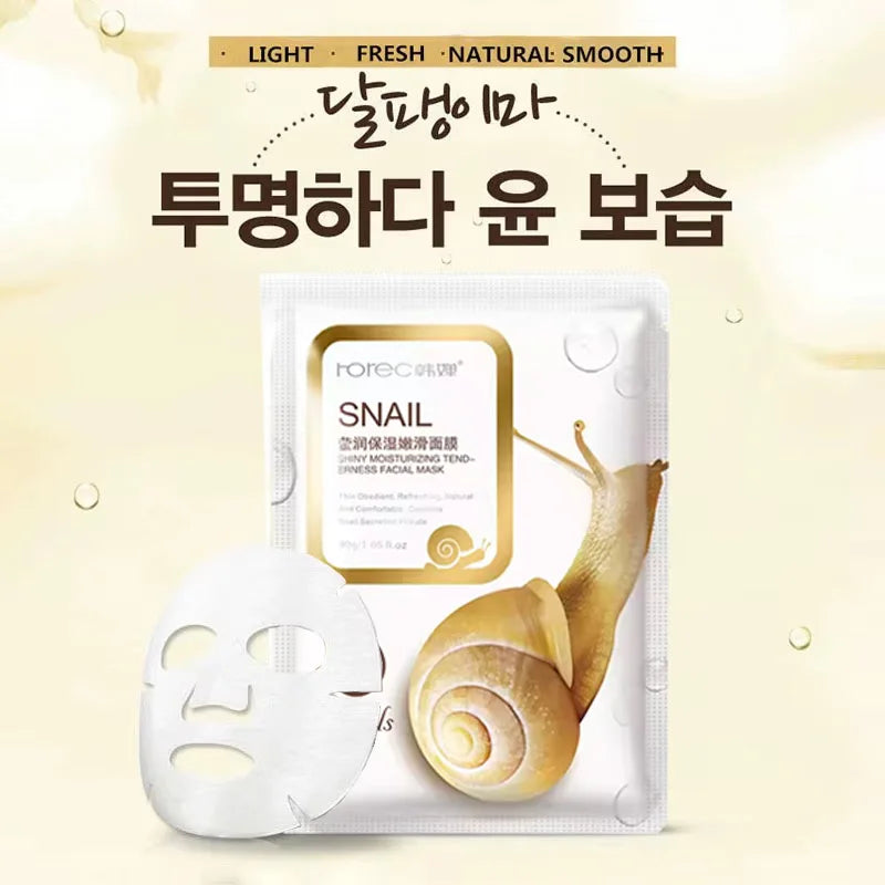 Snail Mucin Moisture Mask 10-Pack — Korean Hydration