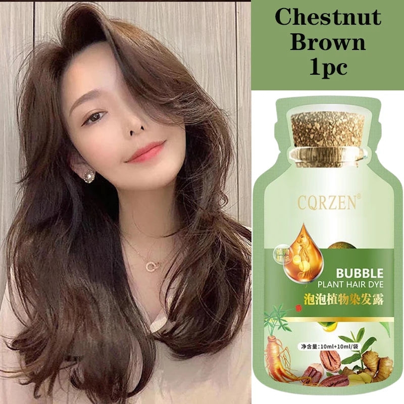 Herbal Hair Dye Shampoo — Natural Color Change