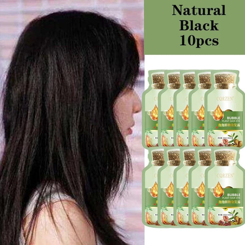 Herbal Hair Dye Shampoo — Natural Color Change