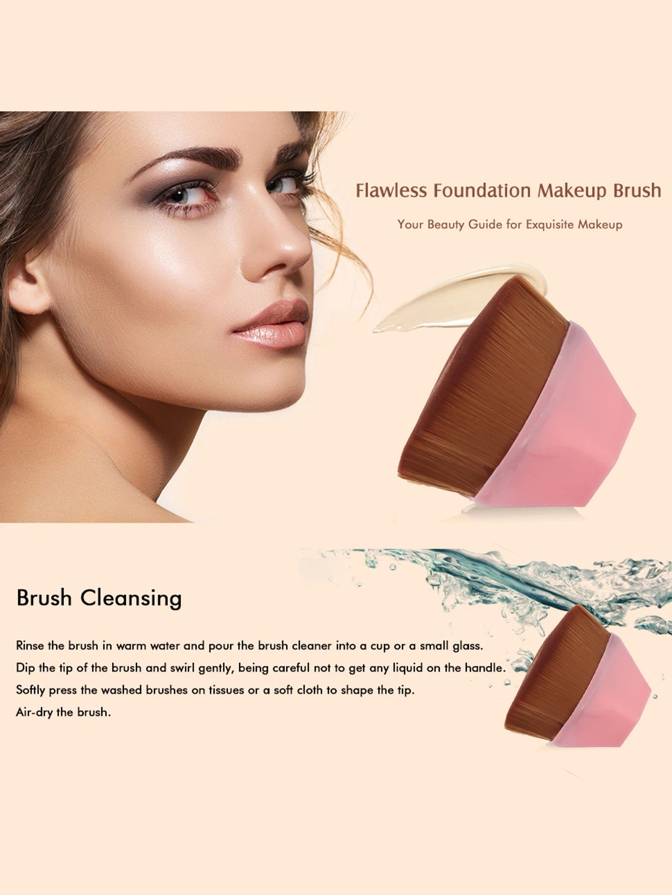 Foundation Makeup Brush — Professional Body Blender