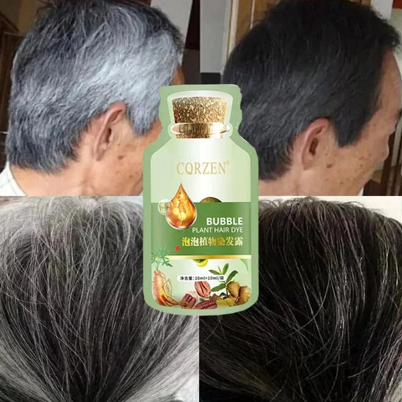 Herbal Hair Dye Shampoo — Natural Color Change
