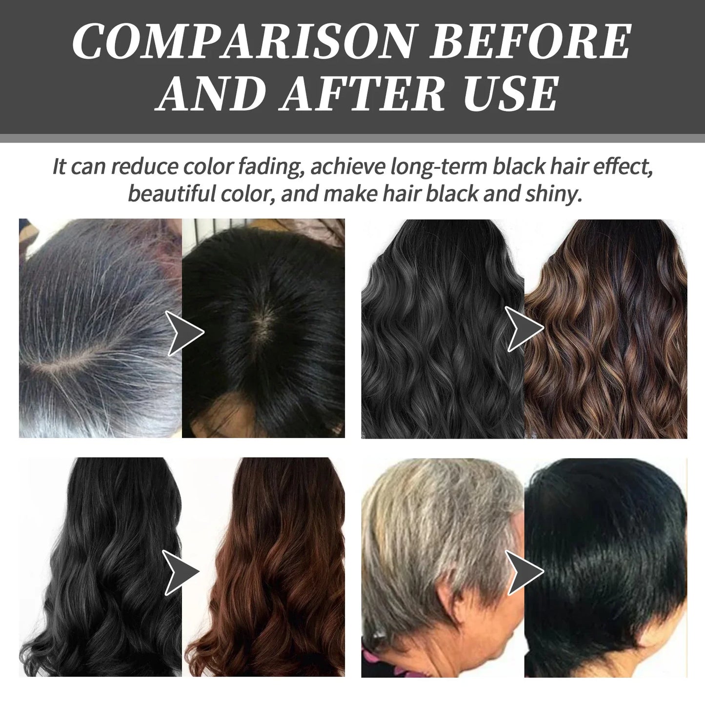 EELHOE Hair Color Cream — Permanent Ammonia-Free Dye (3 Colors)