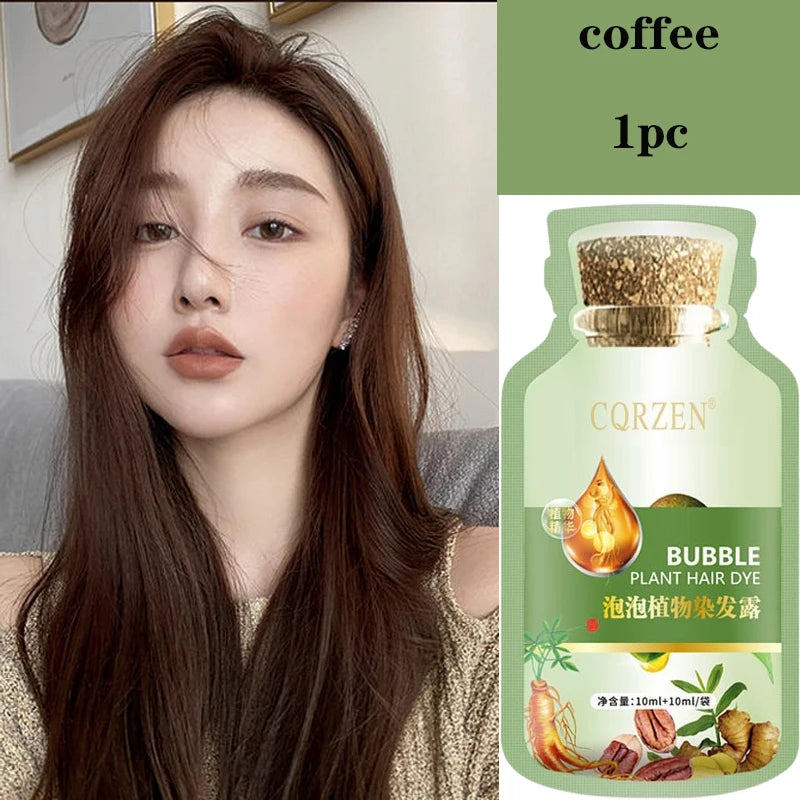 Herbal Hair Dye Shampoo — Natural Color Change