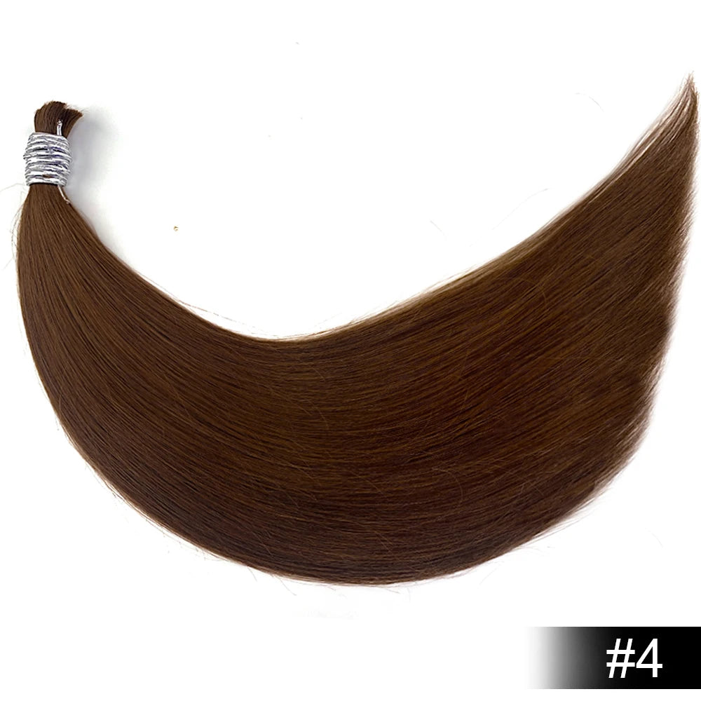 100% Human Hair Bulk No Weft Remy Vietnam Hair Straight Hair Bundles Real Natural Black Hair 613 Blonde 30inch For Braiding