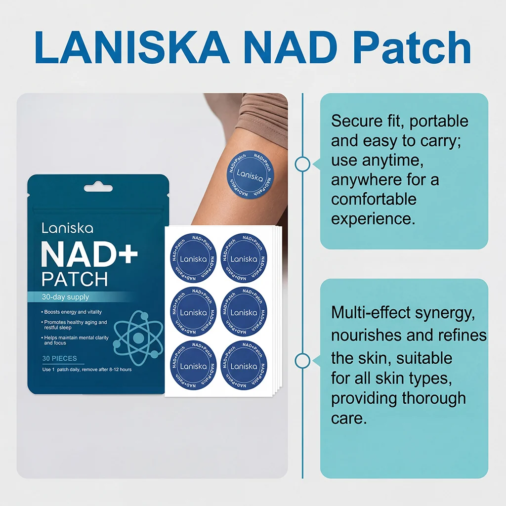 NAD+ Body Care Patch Long Lasting Gentle Breathable Skin Nourishing Comfort For Men Women Daily Home Travel Office Use