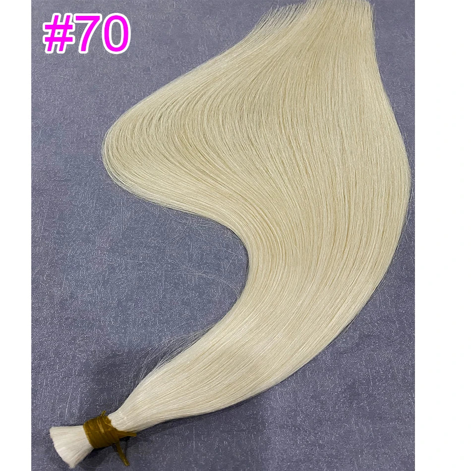 100% Human Hair Bulk No Weft Remy Vietnam Hair Straight Hair Bundles Real Natural Black Hair 613 Blonde 30inch For Braiding