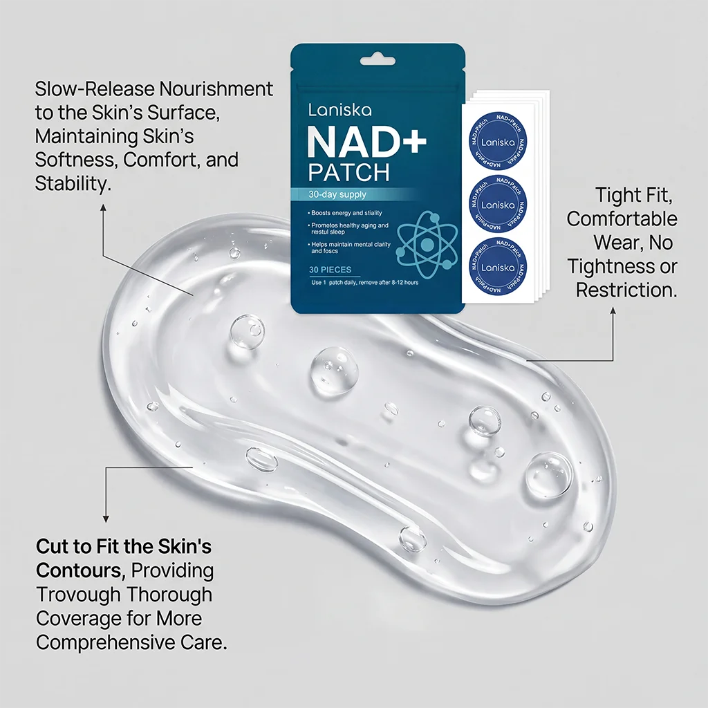 NAD+ Body Care Patch Long Lasting Gentle Breathable Skin Nourishing Comfort For Men Women Daily Home Travel Office Use