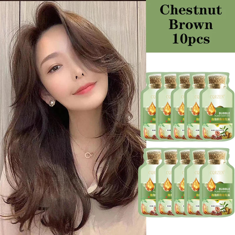 Herbal Hair Dye Shampoo — Natural Color Change