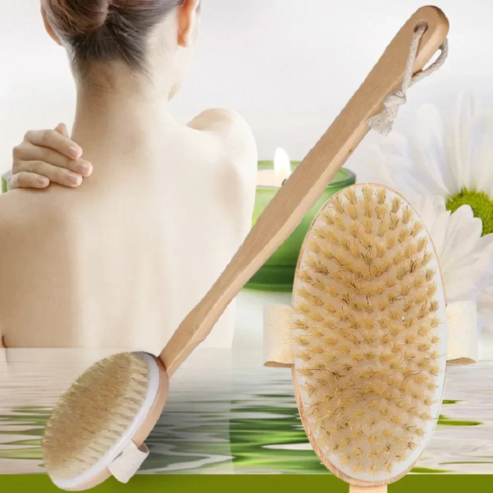 Long Handle Body Brush — Deep Exfoliation & Back Massage