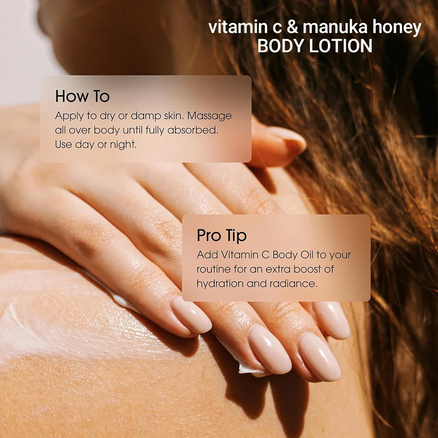 Winter Body Moisturizing and Hydrating Body Lotion, Vitamin C Body Lotion Containing Manuka Honey, Moisturizes Body Skin 100ml
