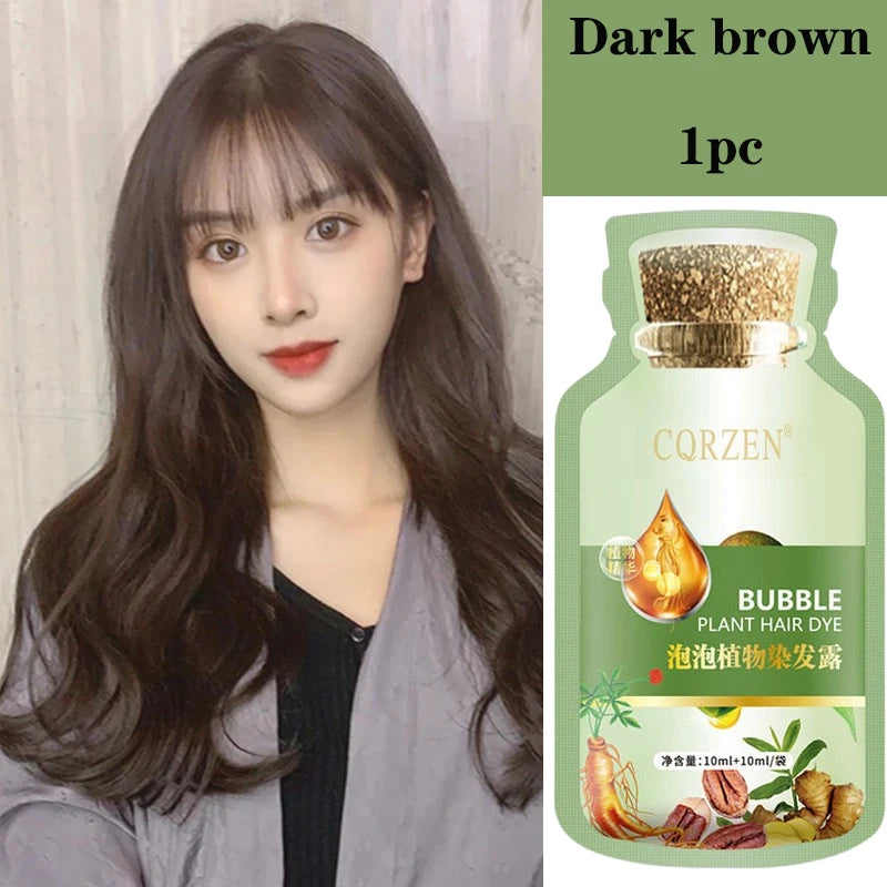 Herbal Hair Dye Shampoo — Natural Color Change
