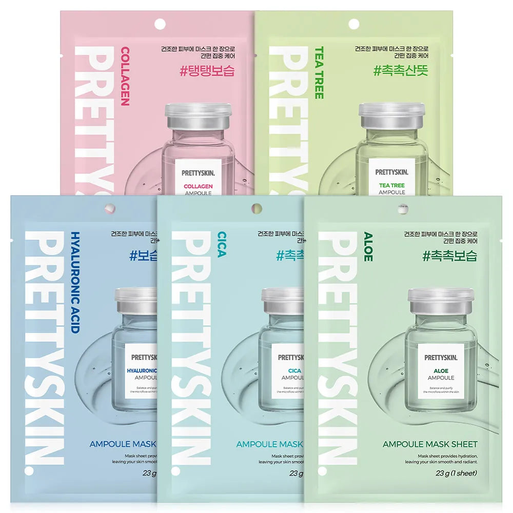Prettyskin Ampoule Mask 50-Pack — 5 Types