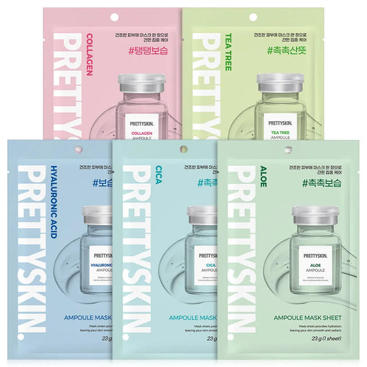 Prettyskin Ampoule Mask 50-Pack — 5 Types