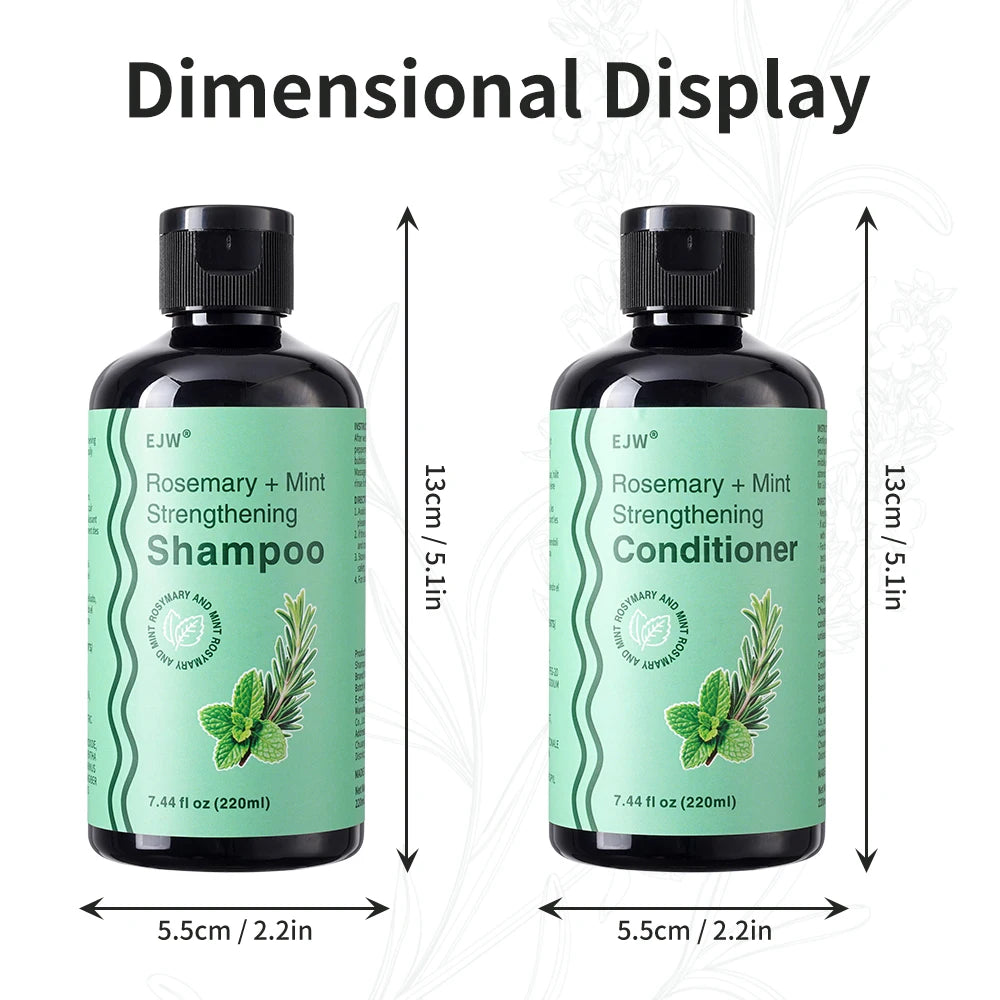 Rosemary Hair Shampoo Conditioner Hair Mask Hair Oil for Thinning Hair Nourishes Hair Roots Strengthening for Thinning Hair