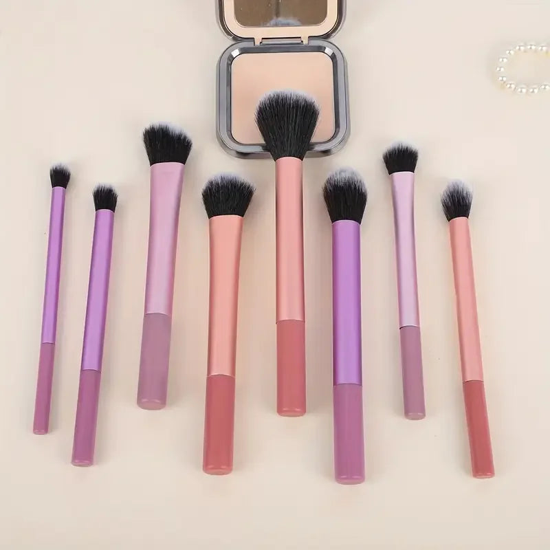 8-Piece Makeup Brush Kit — Full Face Set
