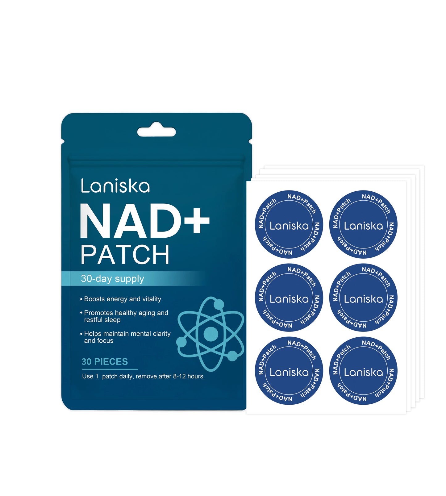 NAD+ Body Care Patch Long Lasting Gentle Breathable Skin Nourishing Comfort For Men Women Daily Home Travel Office Use