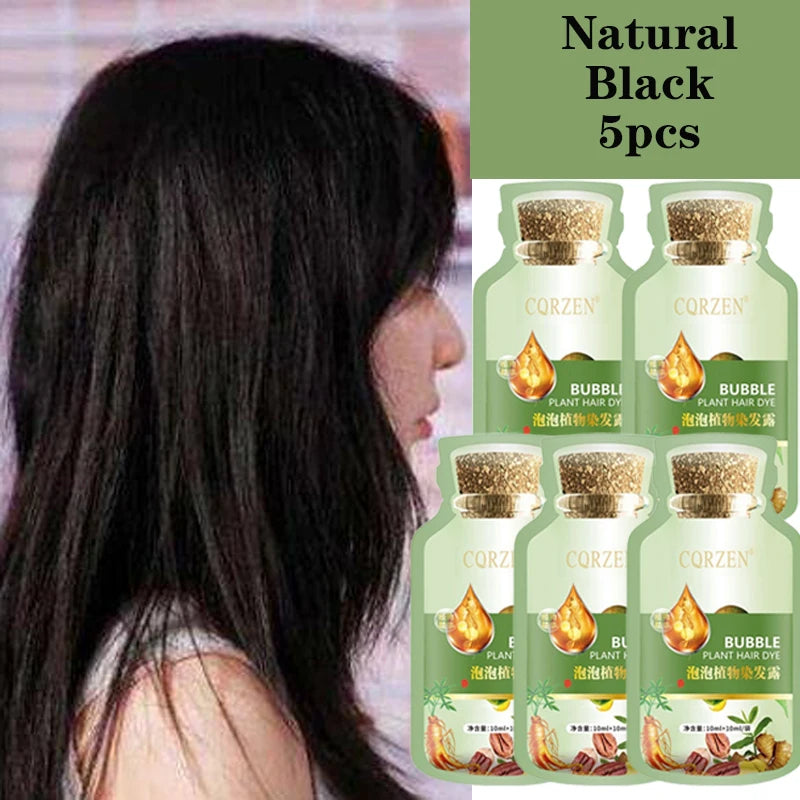 Herbal Hair Dye Shampoo — Natural Color Change