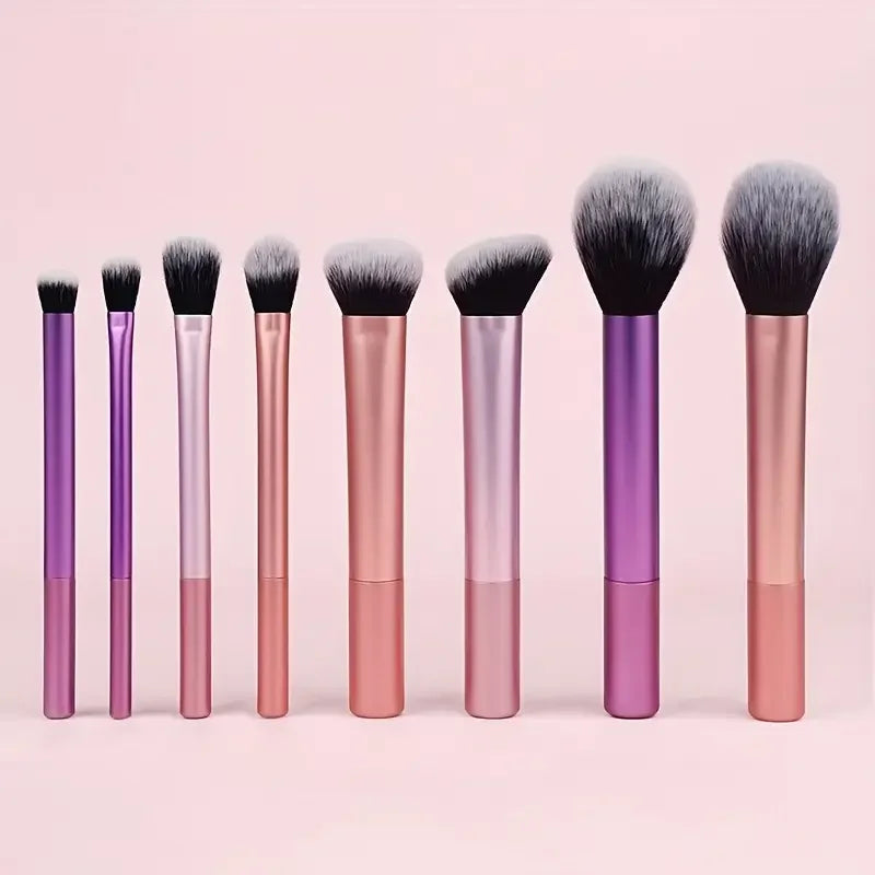 8-Piece Makeup Brush Kit — Full Face Set