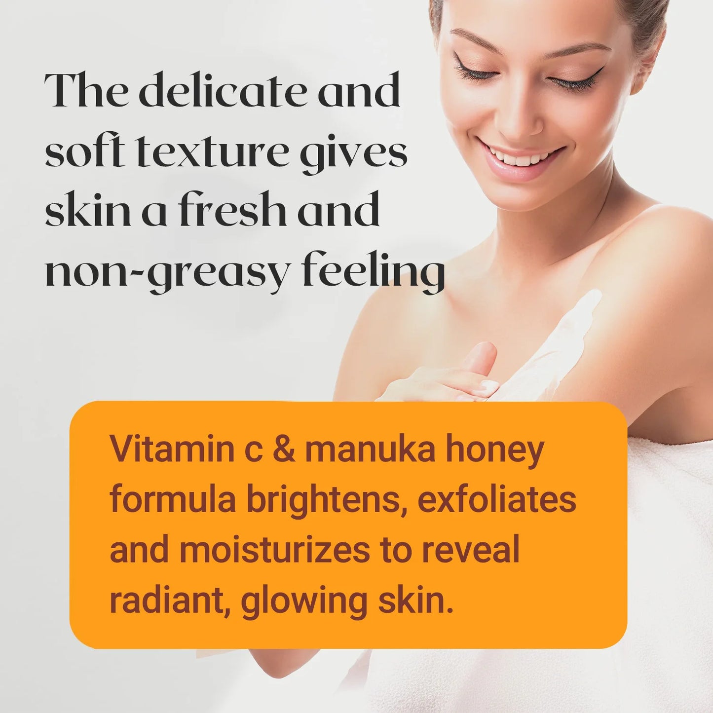 Winter Body Moisturizing and Hydrating Body Lotion, Vitamin C Body Lotion Containing Manuka Honey, Moisturizes Body Skin 100ml