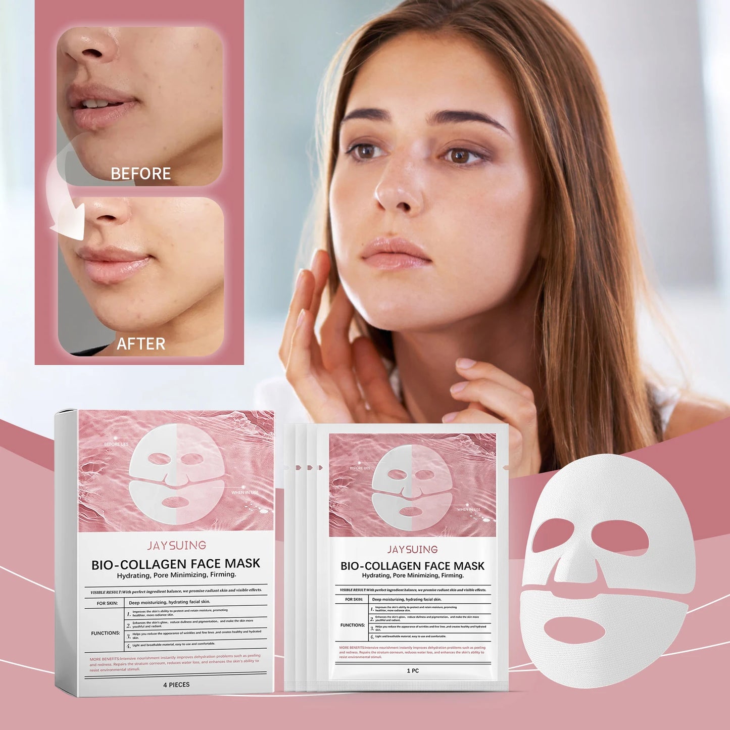 Jaysuing Moisture Mask 4-Pack — Nourishing Daily Care