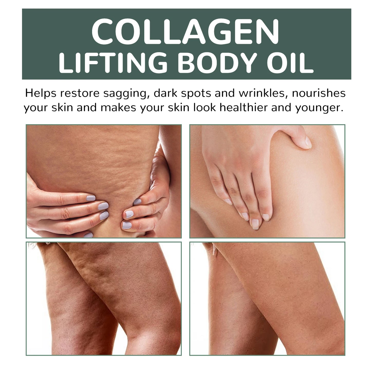 Collagen Lifting Body Oil, Firming Body Oil, Compact Body Oil, Massage Oil, Women Collagen Skin Tightening Oil