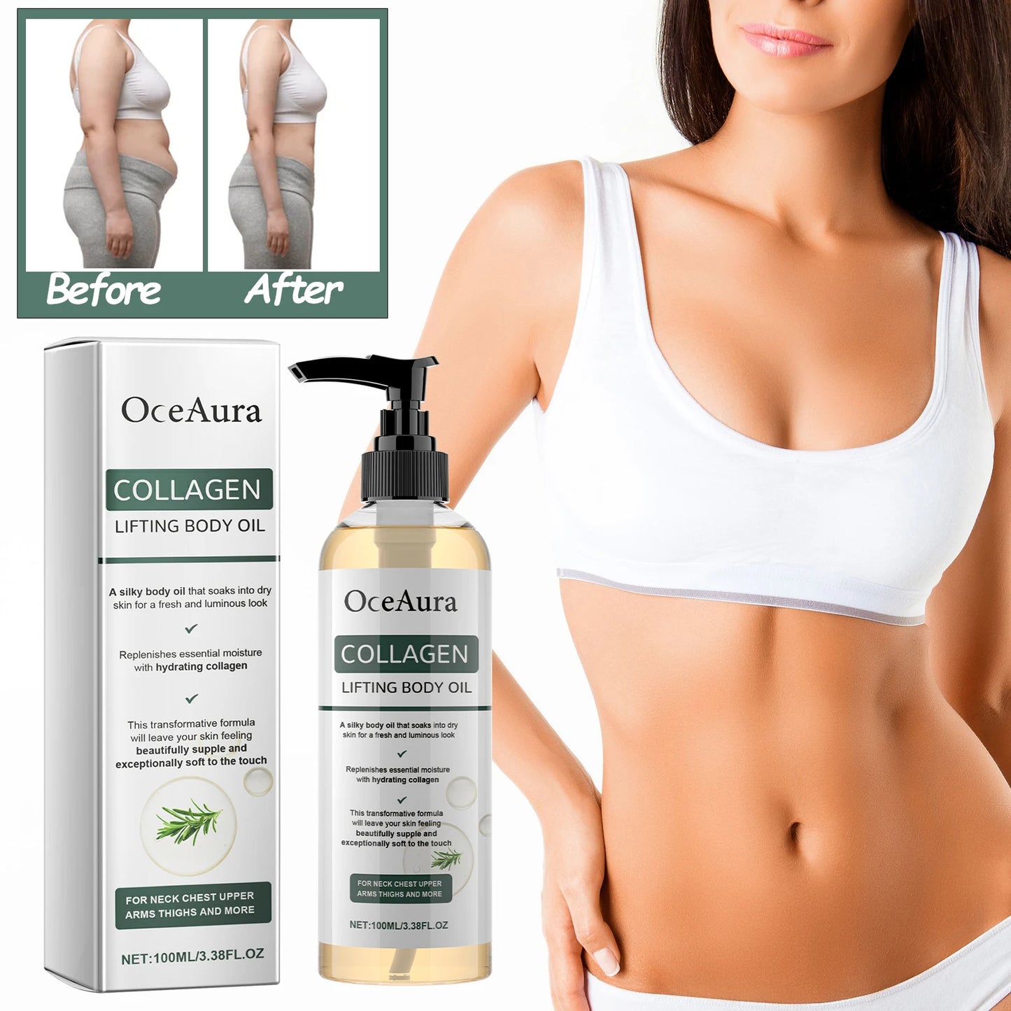Collagen Lifting Body Oil — Skin Tightening
