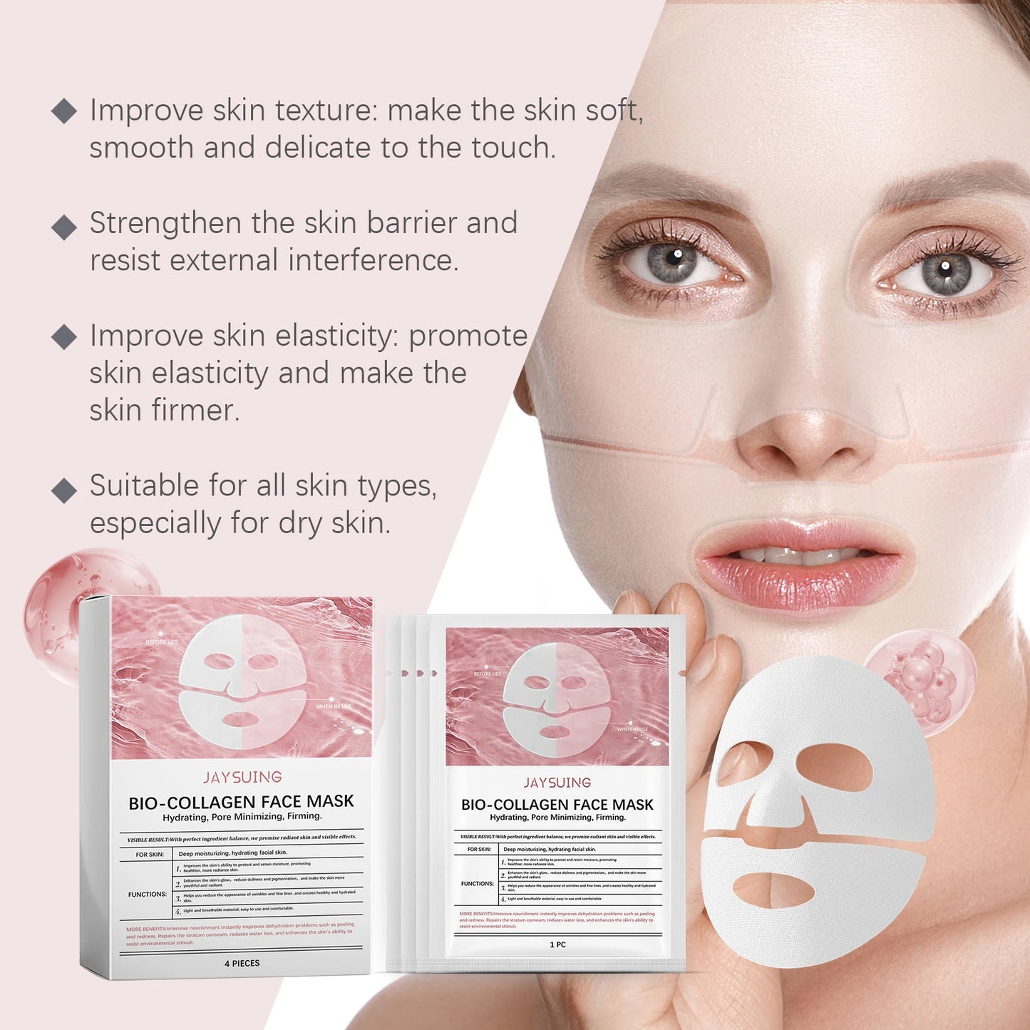Jaysuing Moisture Mask 4-Pack — Nourishing Daily Care