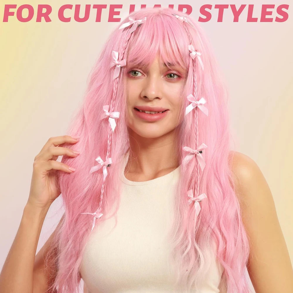 Pink Hair Accessories Set — Claws & Scrunchies