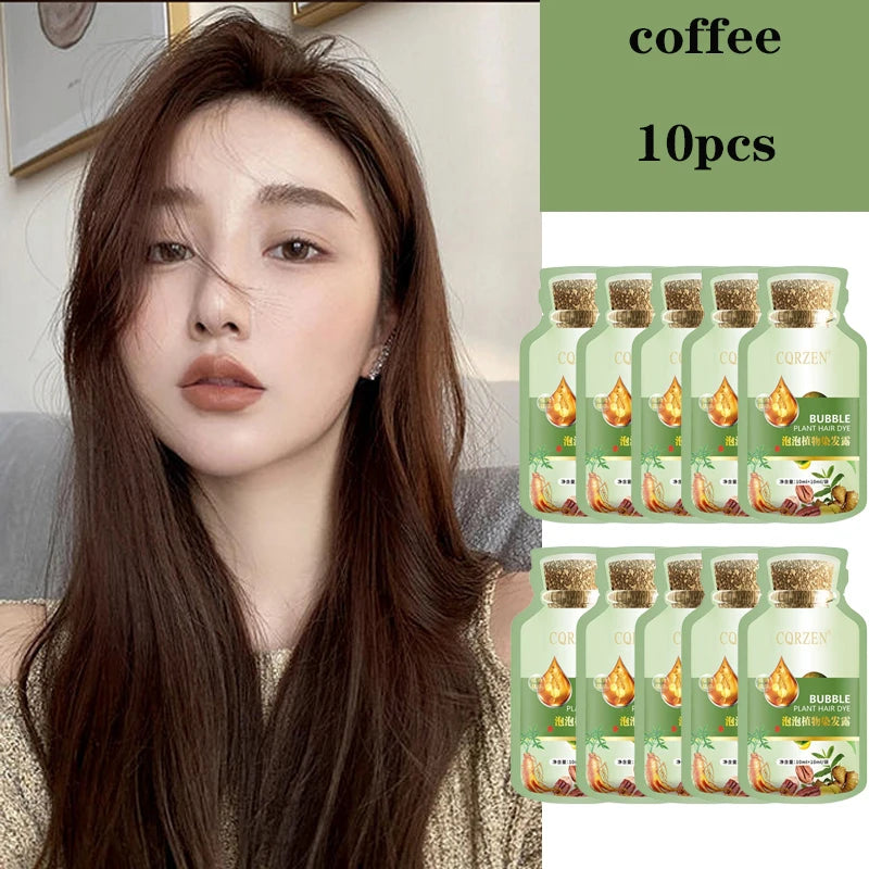 Herbal Hair Dye Shampoo — Natural Color Change