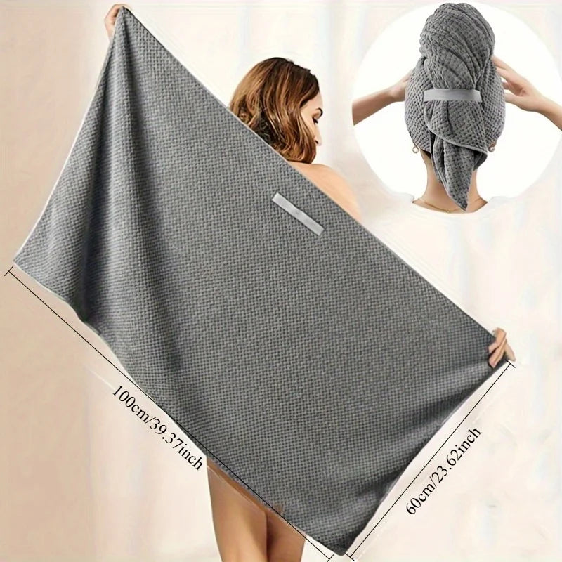 Microfiber Hair Towel Wrap — Quick Dry & Anti-Frizz