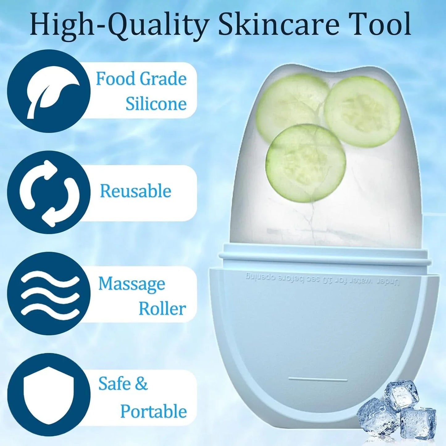Ice Roller for Face & Eyes — Cooling Facial Massager