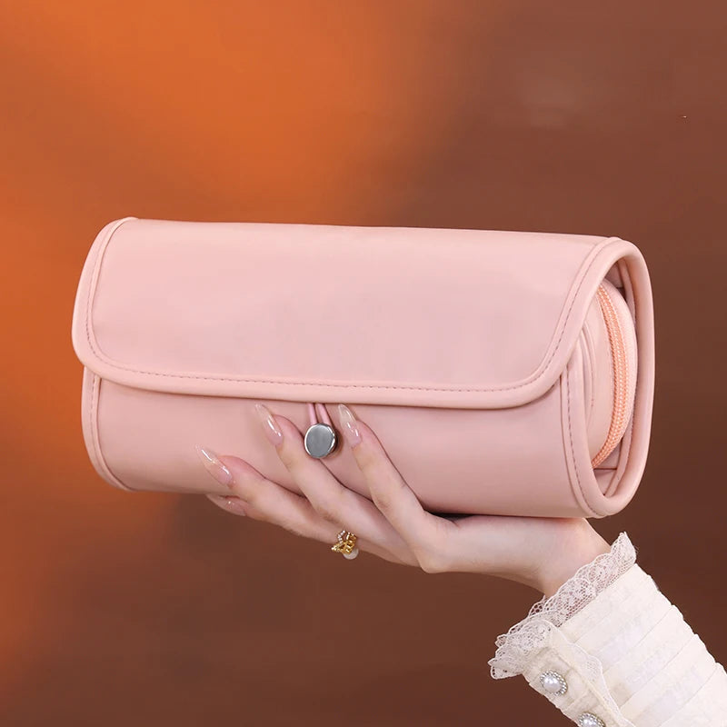 1pc large capacity multifunctional makeup bag, makeup brush bag, storage bag, portable folding beauty makeup makeup storage bag