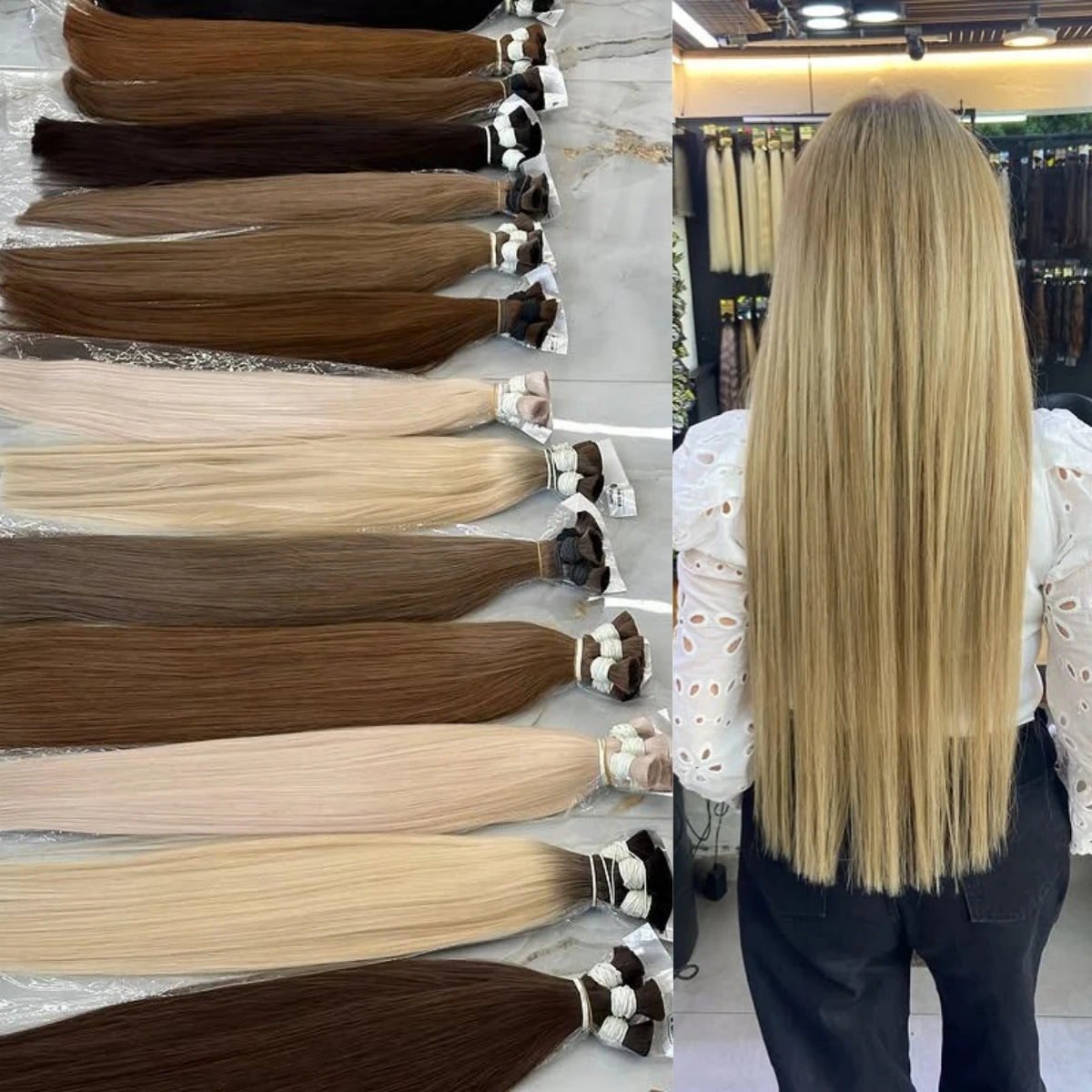 100% Human Hair Bulk No Weft Remy Vietnam Hair Straight Hair Bundles Real Natural Black Hair 613 Blonde 30inch For Braiding
