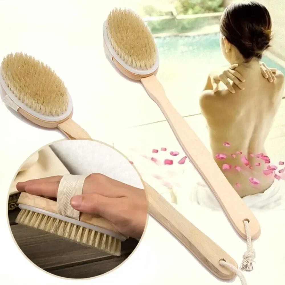 Long Handle Body Brush — Deep Exfoliation & Back Massage