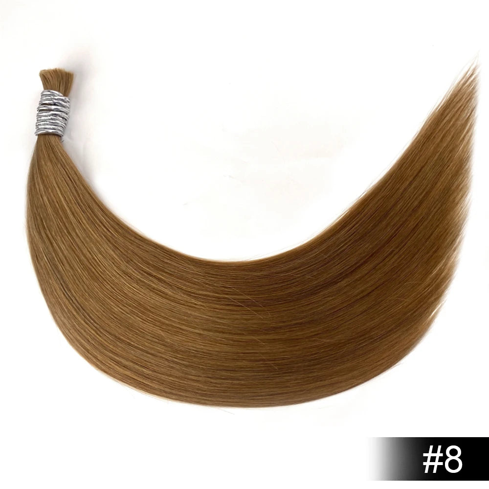 100% Human Hair Bulk No Weft Remy Vietnam Hair Straight Hair Bundles Real Natural Black Hair 613 Blonde 30inch For Braiding