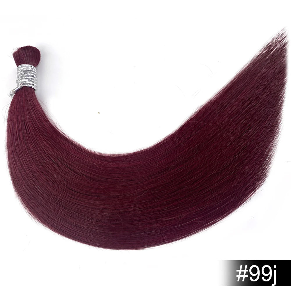 100% Human Hair Bulk No Weft Remy Vietnam Hair Straight Hair Bundles Real Natural Black Hair 613 Blonde 30inch For Braiding