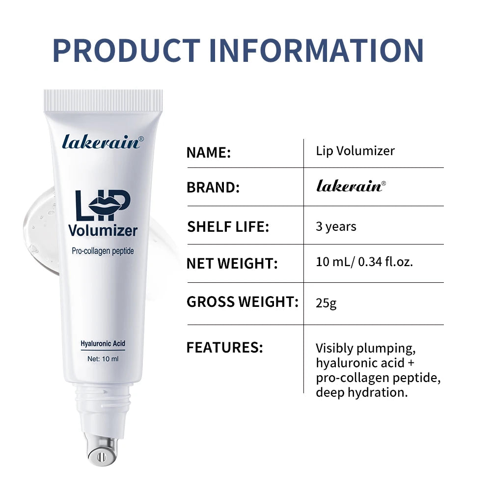 Lakerain HA Lip Plumping Oil — Instant Volume
