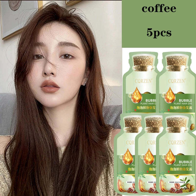 Herbal Hair Dye Shampoo — Natural Color Change