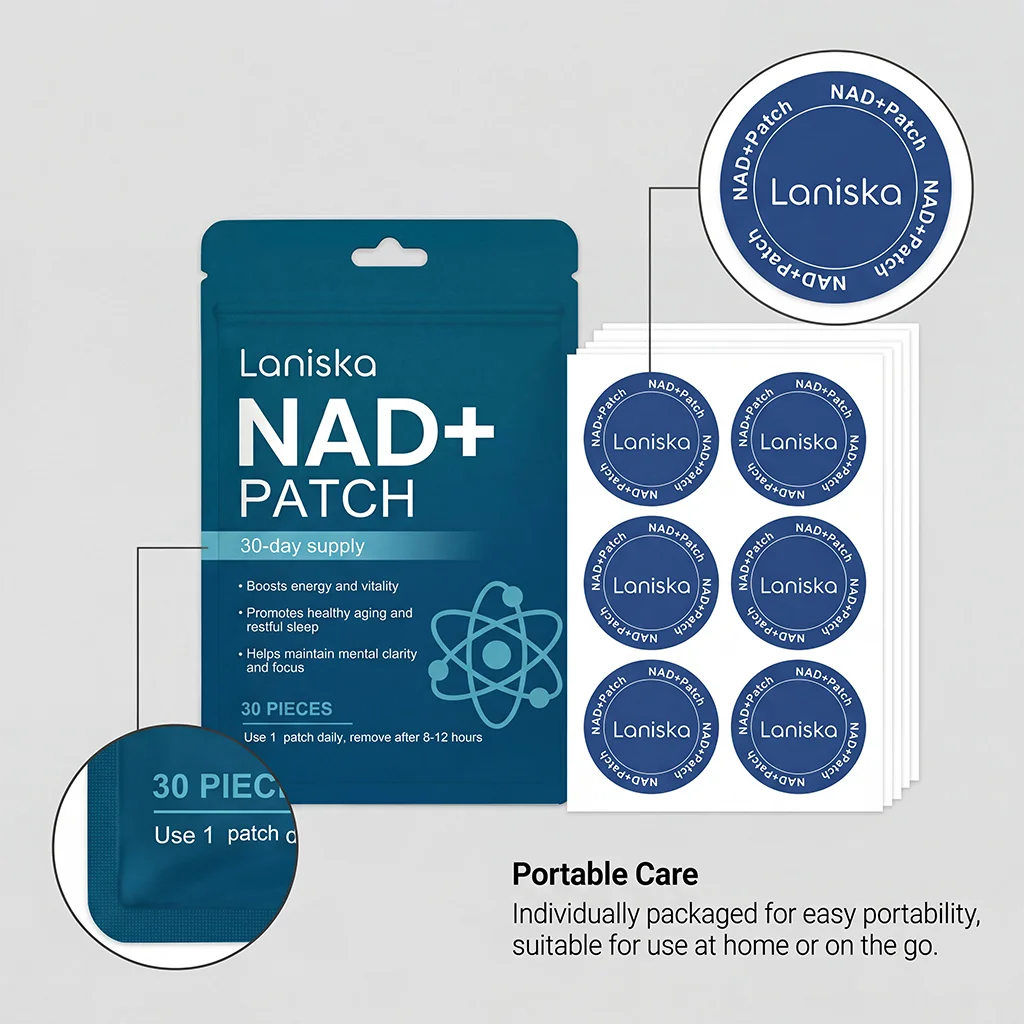 NAD+ Body Care Patch Long Lasting Gentle Breathable Skin Nourishing Comfort For Men Women Daily Home Travel Office Use