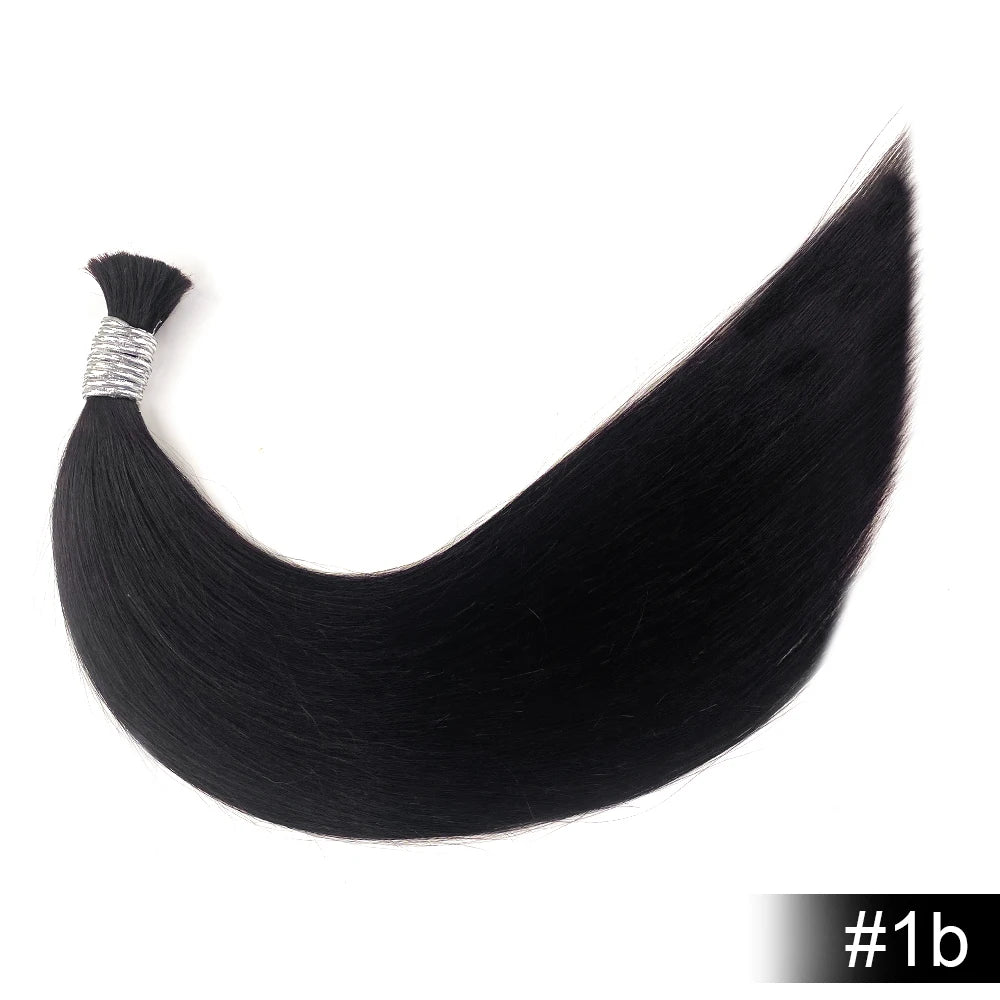 100% Human Hair Bulk No Weft Remy Vietnam Hair Straight Hair Bundles Real Natural Black Hair 613 Blonde 30inch For Braiding