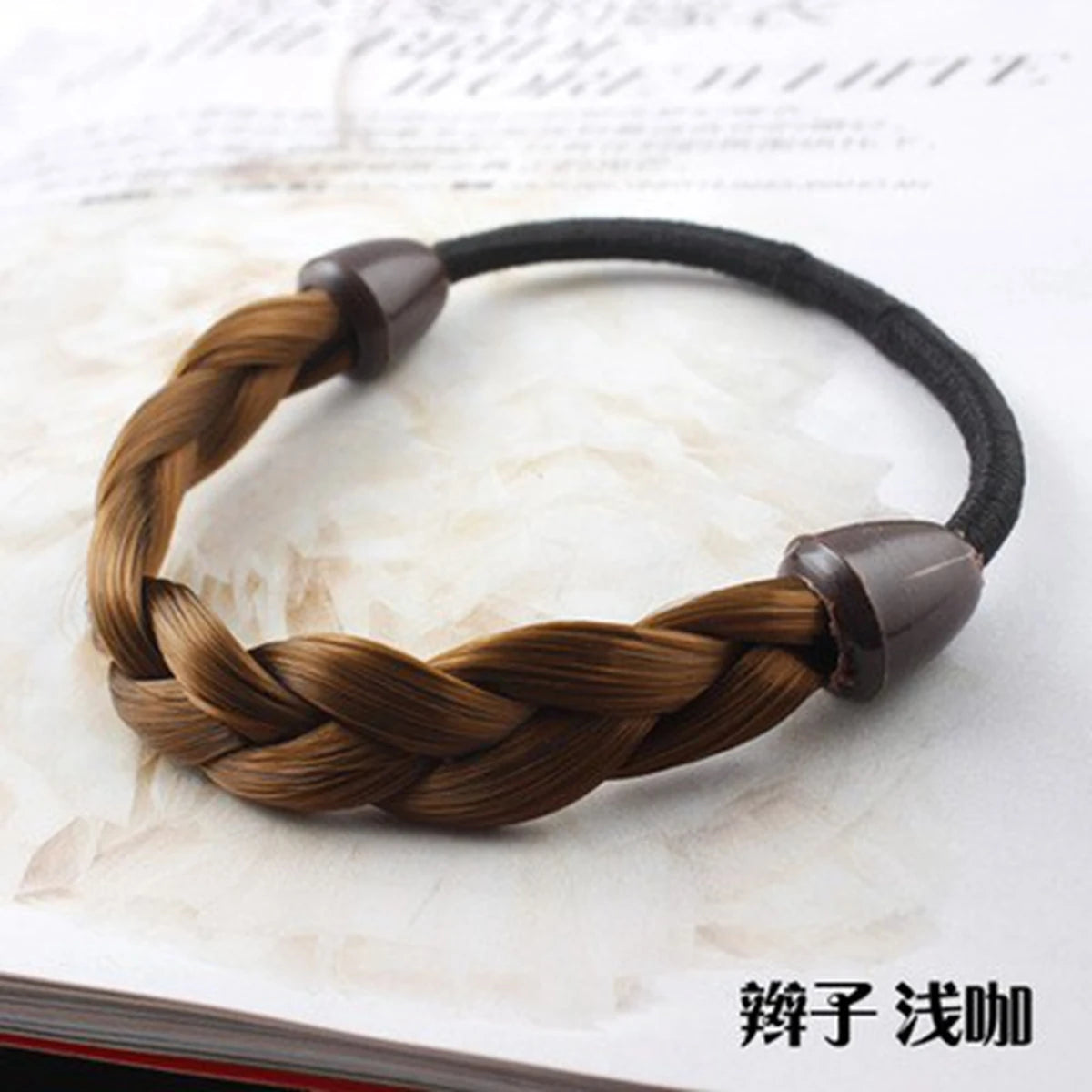 Hair Rope Elastic Band, Artificial Wig Hair Tie, Fashionable Wig Hair Ring, Straight Hair Ponytail Elastic Hair Accessory