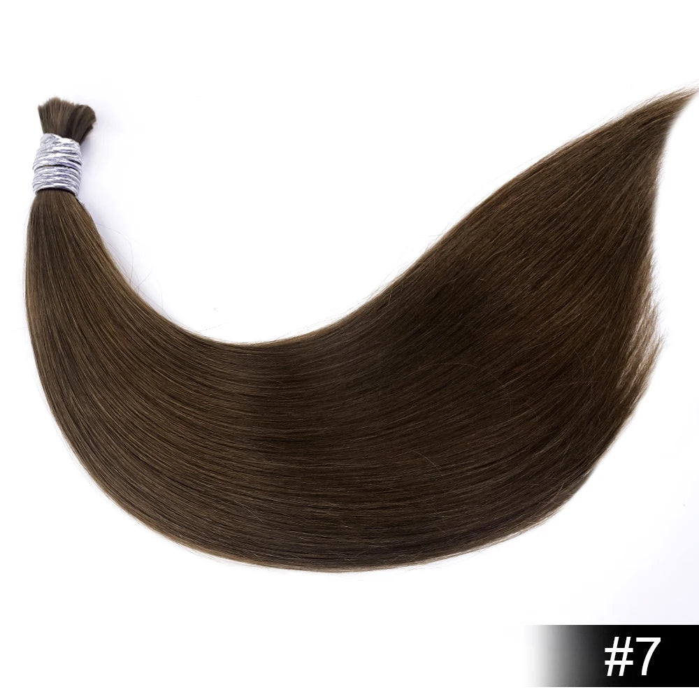 100% Human Hair Bulk No Weft Remy Vietnam Hair Straight Hair Bundles Real Natural Black Hair 613 Blonde 30inch For Braiding