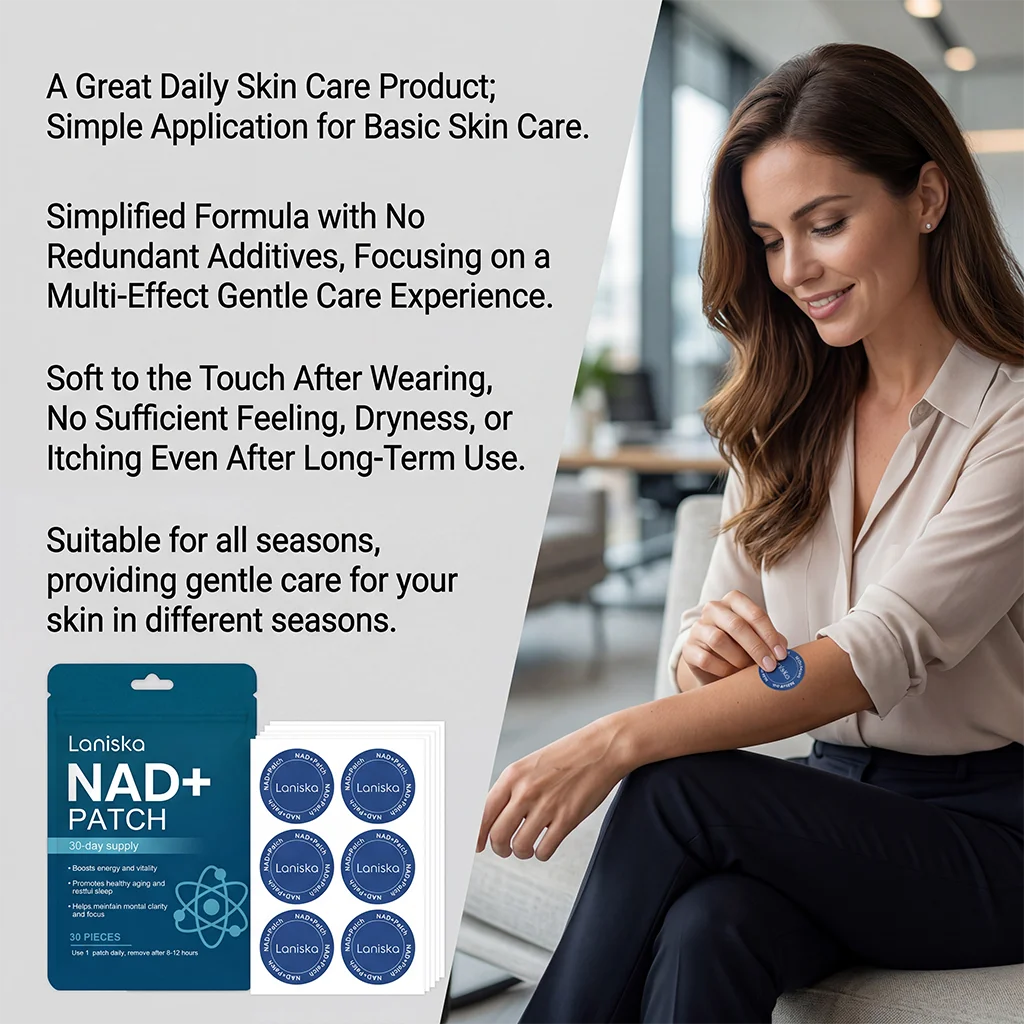NAD+ Body Care Patch Long Lasting Gentle Breathable Skin Nourishing Comfort For Men Women Daily Home Travel Office Use