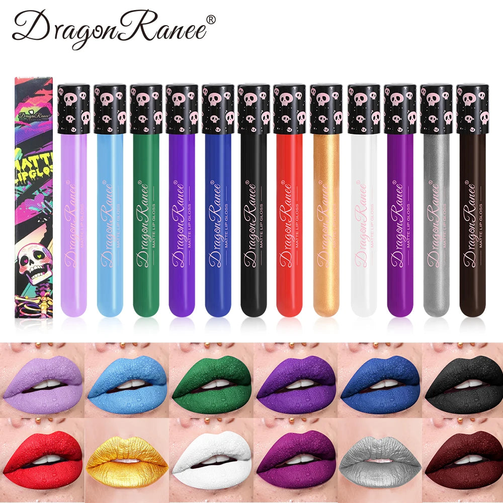 Colorful Lip Gloss Set — Matte Waterproof