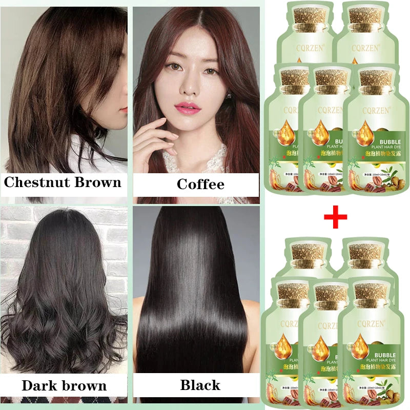 Herbal Hair Dye Shampoo — Natural Color Change