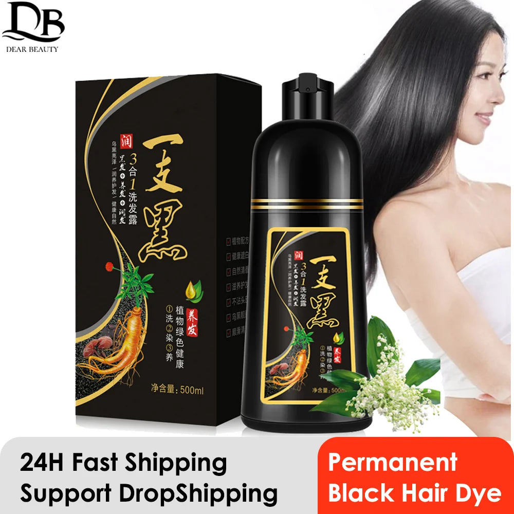 500ml Hair Color Shampoo — Natural Gray Coverage